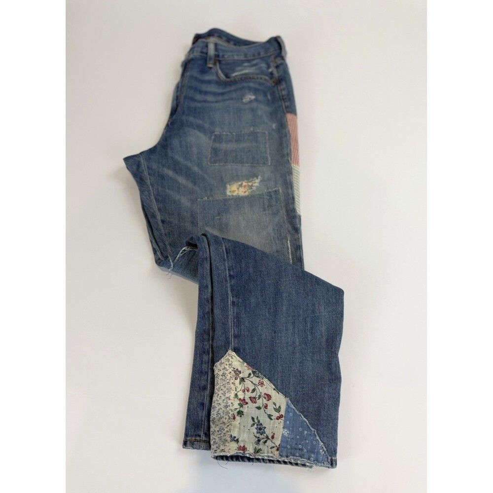 Polo Ralph Lauren The Avery Boyfriend Patchwork Jeans Size 30 - Picture 4 of 12